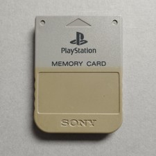 Grey Official PS1 Memory Card - Sony PlayStation One Tested Genuine SCPH-1020 36