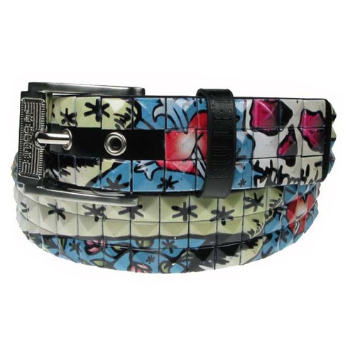 Pyramid 40mm studded belt - studded,