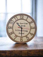 Personalised clock any text in