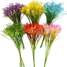 Coloured Gypsophila Sprays - Babys Breath Arificial Flowers Plastic