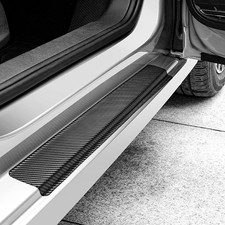 4x Car Door Plate Sill Scuff Cover Anti-Scratch Stickers Strips Tape Accessories