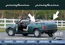 Peugeot 205 Cabriolet Roland Garros CJ CTI Pininfarina Stickers Stickers