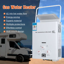 Portable 6L LPG Hot Water Heater Propane Gas Tankless Instant Boiler Shower Kit