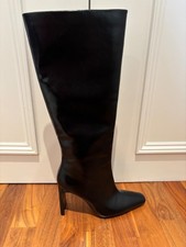 Zara AW25 knee high black faux