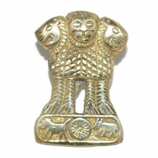 Fits Royal Enfield Electra Twin spark Brass Indian Lion Army Emblem Badge ECs