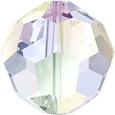 2 SWAROVSKI CRYSTAL ROUND BEADS 5000, CRYSTAL AB COLOUR, 3 MM