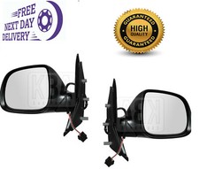 VW Transporter T5 2010-2020 Electric Door Wing Mirror Left & Right Set Pair
