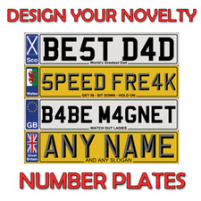 Number Plate  Kids Bike Scooters Mobility Bedroom Jokes DESIGN YOUR OWN wall