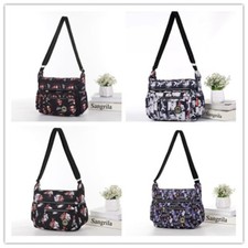 ELVIS Lady light weight Multi Pocket Nylon Cross Body Day Shopping Messenger Bag