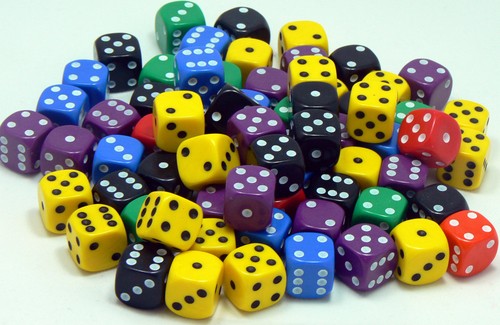 Opaque six sided - 50, spot
