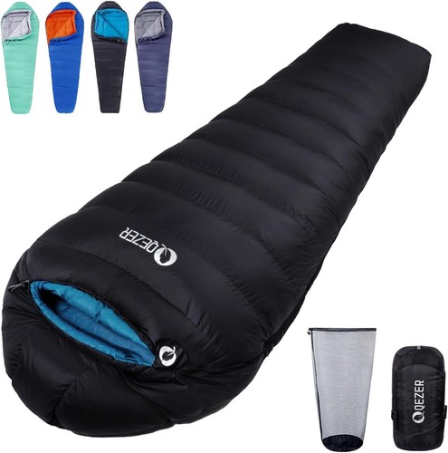 Down sleeping bag - down, season