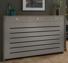 Grey Radiator Cover Cabinet
