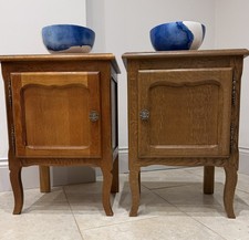 Pair French Oak Louis XV Style