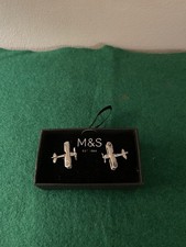 Silver Tone Cufflinks M&S