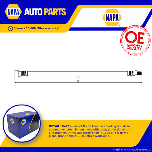 Brake hose front nbh1164 napa - brake,