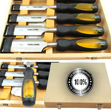Professional Wood Chisel Set 6 Woodworking Carpentry Bevel Edge Carving Chisels