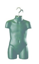12 x High Quality CHILD Body Form Torso Hanging Display Mannequin BLACK
