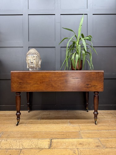 Victorian mahogany drop - drop, leaf