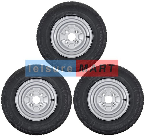 Three 145x10 trailer wheel - three,