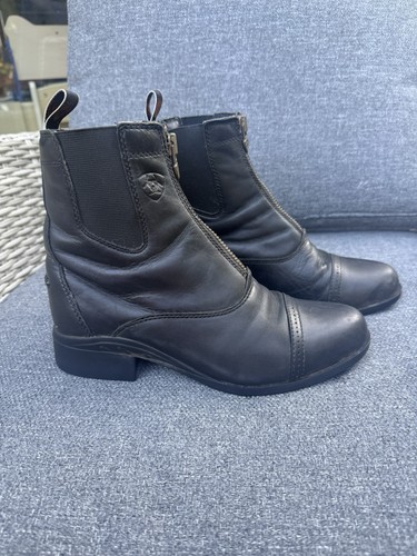 Ariat black leather jodhpur - ariat,