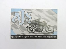1951 AJS Dealer Brochure Model 20 16M 18S 16MS 7R Road Race 18CS 16MCS 420