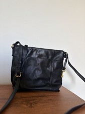 Fossil Black Leather Messenger