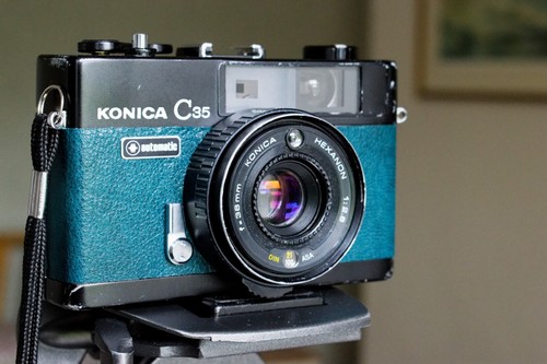 Konica c35 rangefinder camera - c35,