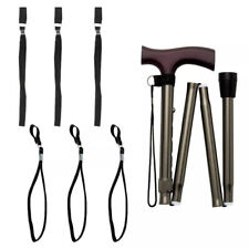 6x Black Wrist Straps Hand Crutch Cane Ropes for Hiking Walking Sticks Wristband