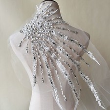 Beaded Floral  Applique