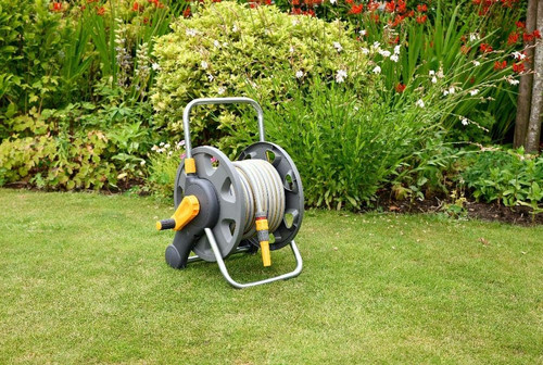 Hose reel 60m - hose, 2-in-1