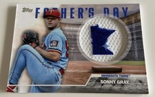MLB Card - Sonny Gray - Manufactured Patch - Topps Baseball Series Two 2023 - Minnesota