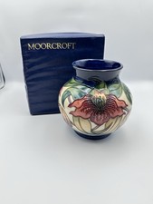 Boxed Moorcroft Pottery vase