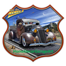 Rat Rod Rebels Cutout Shield