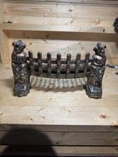 Vintage 1950 Carnival front cast iron fire gate With Fire Grate