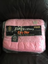 Vintage Early's of Witney Pink Cellular Blanket - 90” x 70”
