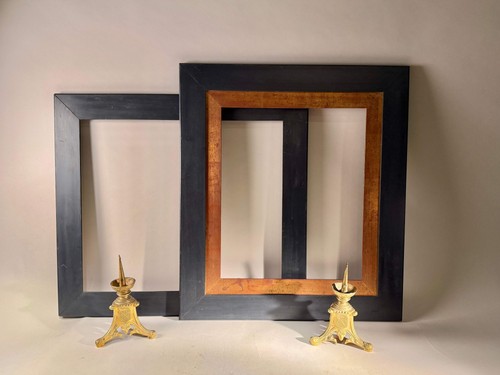 Pair large antique wood - large,