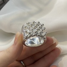 Silver Mens Five Row Keeper Ring S-Z3 Sizes Gift Boxed Ring 5 ROW KEEPER RING