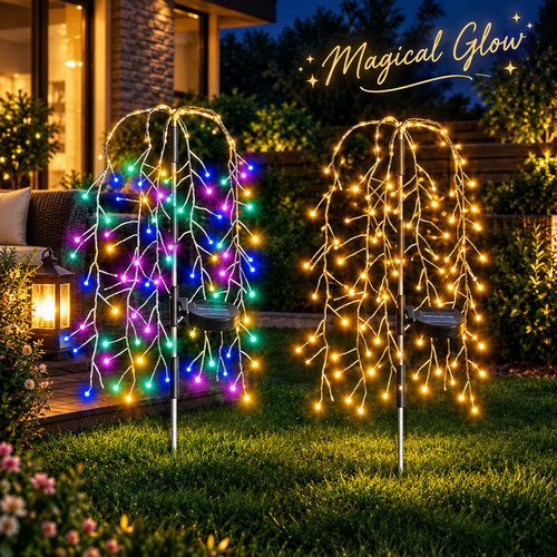 Solar led willow tree - solar,