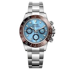 Day Seiktona Mod Platinum - 40mm VK63 Hybrid (Mechanical Quartz Chronograph)