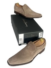 Men’s Oliver Sweeney Orfano Loafer Shoe Slip On Brogue Suede Leather Beige UK 10