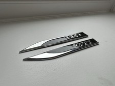 VW GTI Wing Side Badges Black