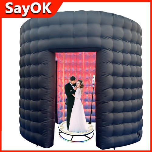10ft round inflatable - round, led