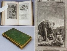 Superb animal ENGRAVINGS 1775 Fessard La FONTAINE Fables single volume [of 6]