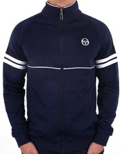 Sergio Tacchini Mens Star Track Top Navy Blue/White-80s Casuals, Retro, Terraces