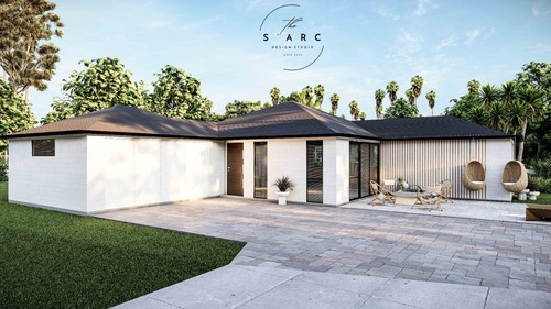 Modern family house plan 168 - house,