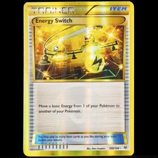 Energy Switch 109/108 Gold Secret Holo Rare Roaring Skies Pokemon Card XY