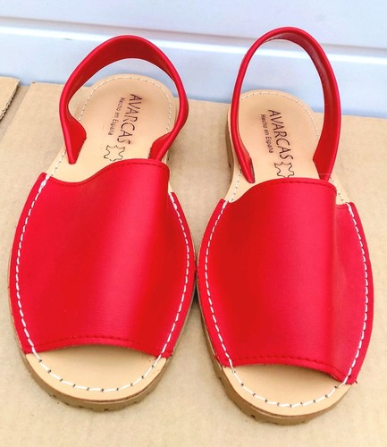 Avarcas size red leather - size,