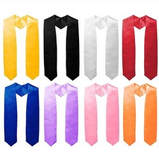 Satin Plain Honor Stole Solid