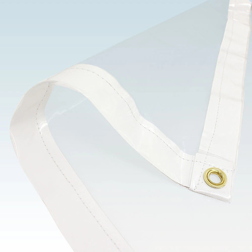 8x1 clear pvc tarpaulin - clear,