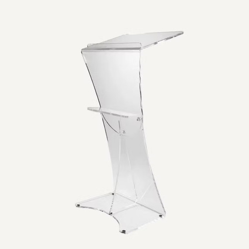 Acrylic lectern with shure
